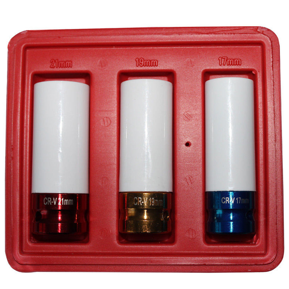 Deep Impact Socket 17/19/21mm Dr.1/2 Abs Sleeve Alloy Wheel Garage Colored Cr-v