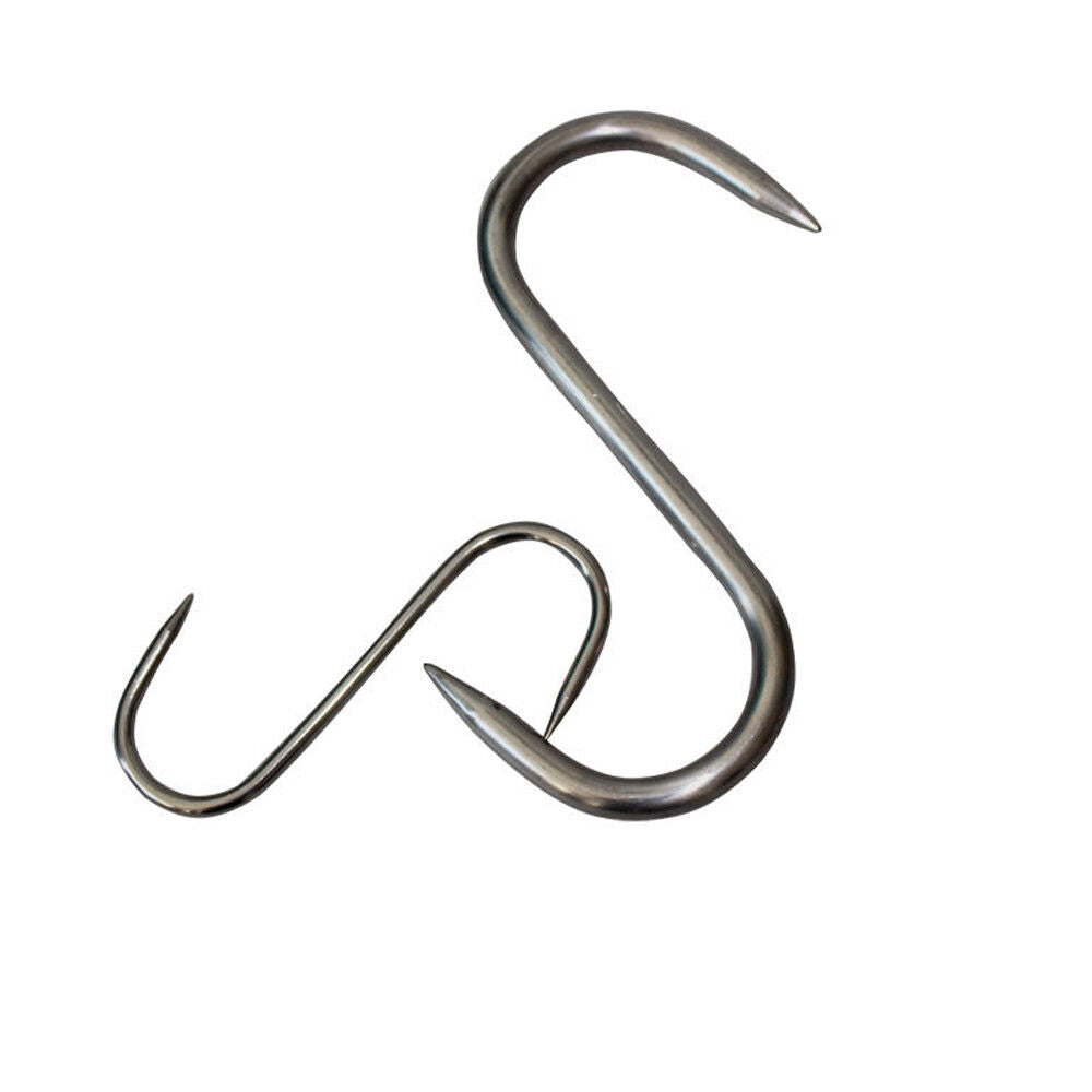 9″ 220mm Butcher Meat S Hook 12mm S-hook Stainless Steel Quality