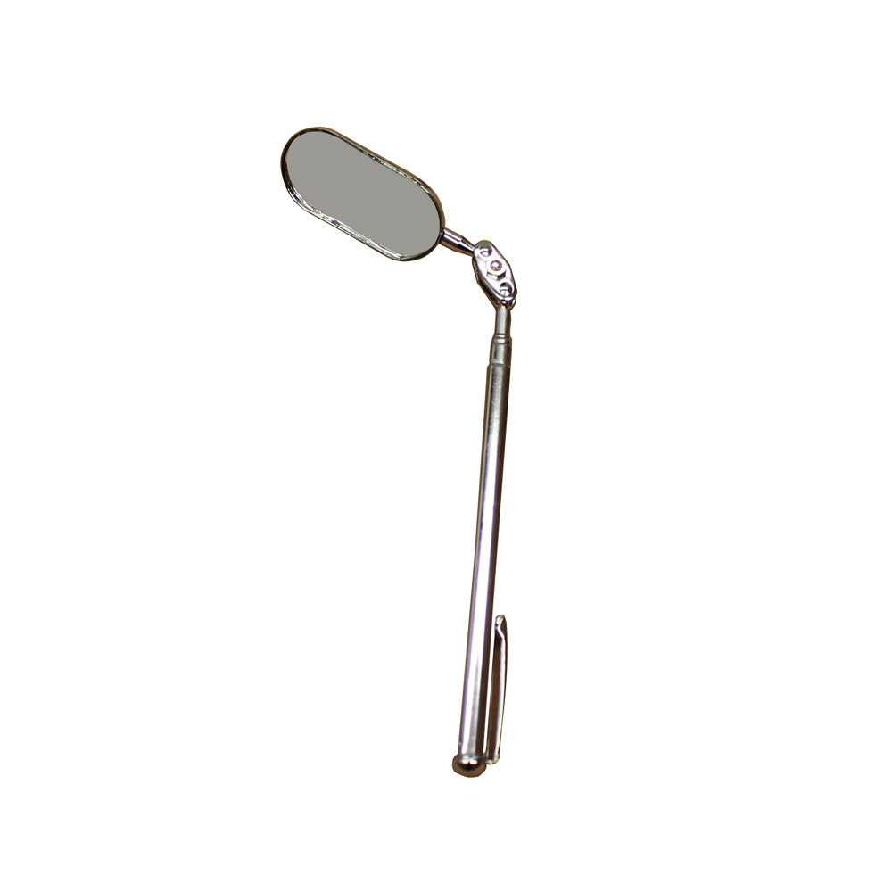 Inspection Mirror Adjust Telescopic 196-546mm Oval 25*50mm Pocket Clip