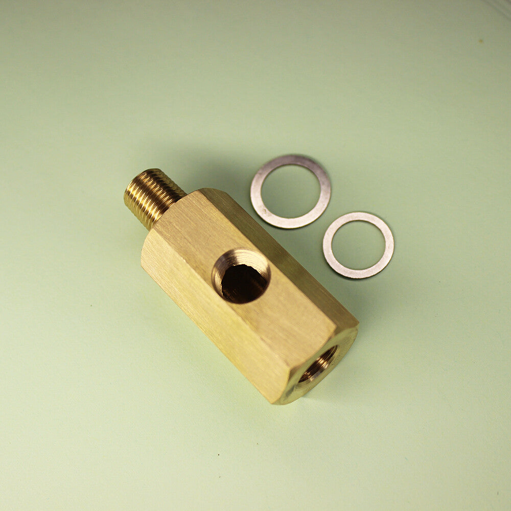 Oil Pressure Gauge Adapter 1/8″ Npt Female Malethread Pro Lite Brass