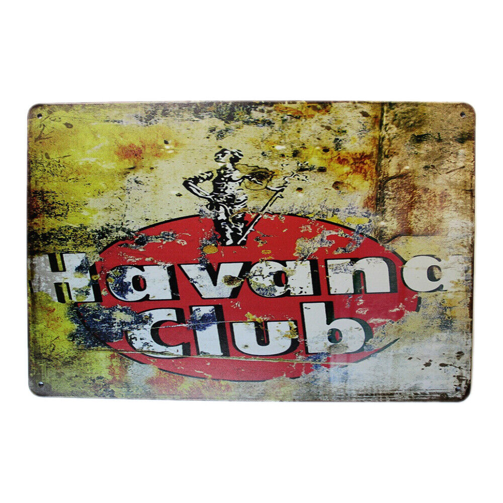 Tin Sign Havana Club Sprint Drink Bar Whisky Rustic Look
