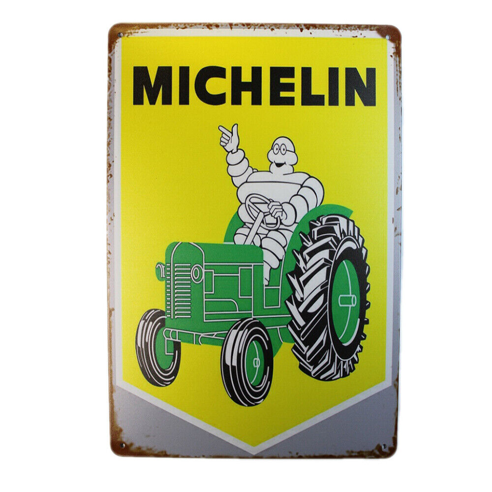 Tin Sign Michelin Sprint Drink Bar Whisky Rustic Look