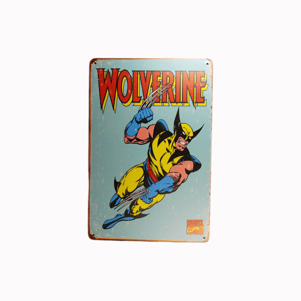 Tin Sign Wolverine Sprint Drink Bar Whisky Rustic Look