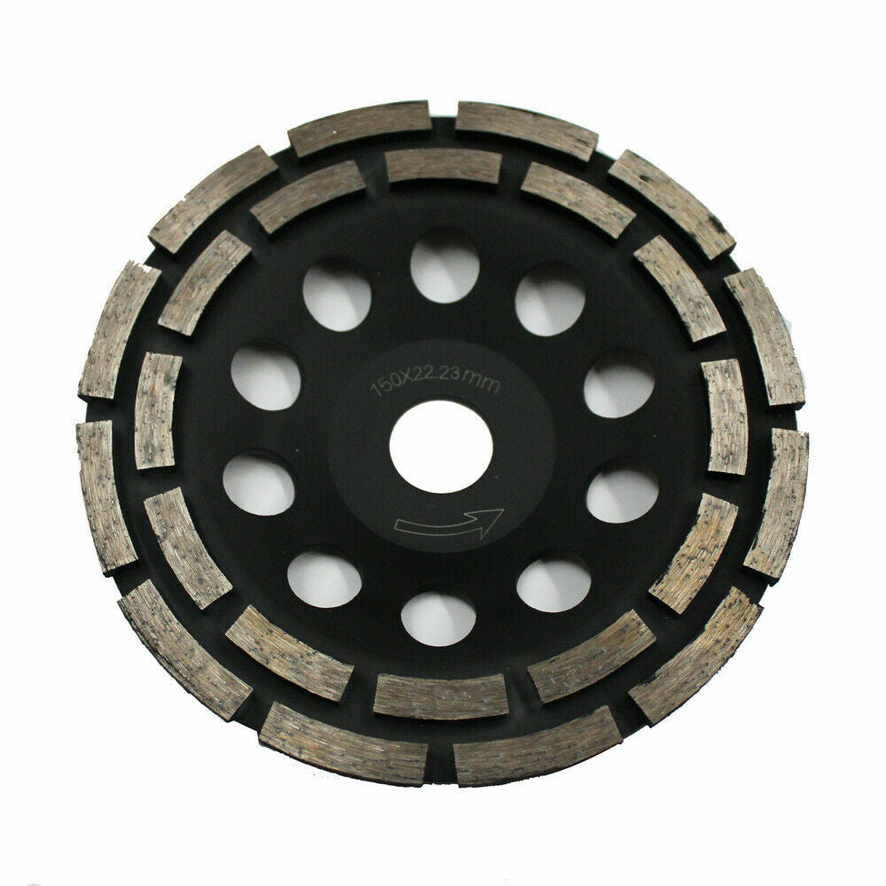 150mm Diamond Grinder Wheel Disc Grinding 2 Row 24 Seg 65mn Stone Brick Concrete