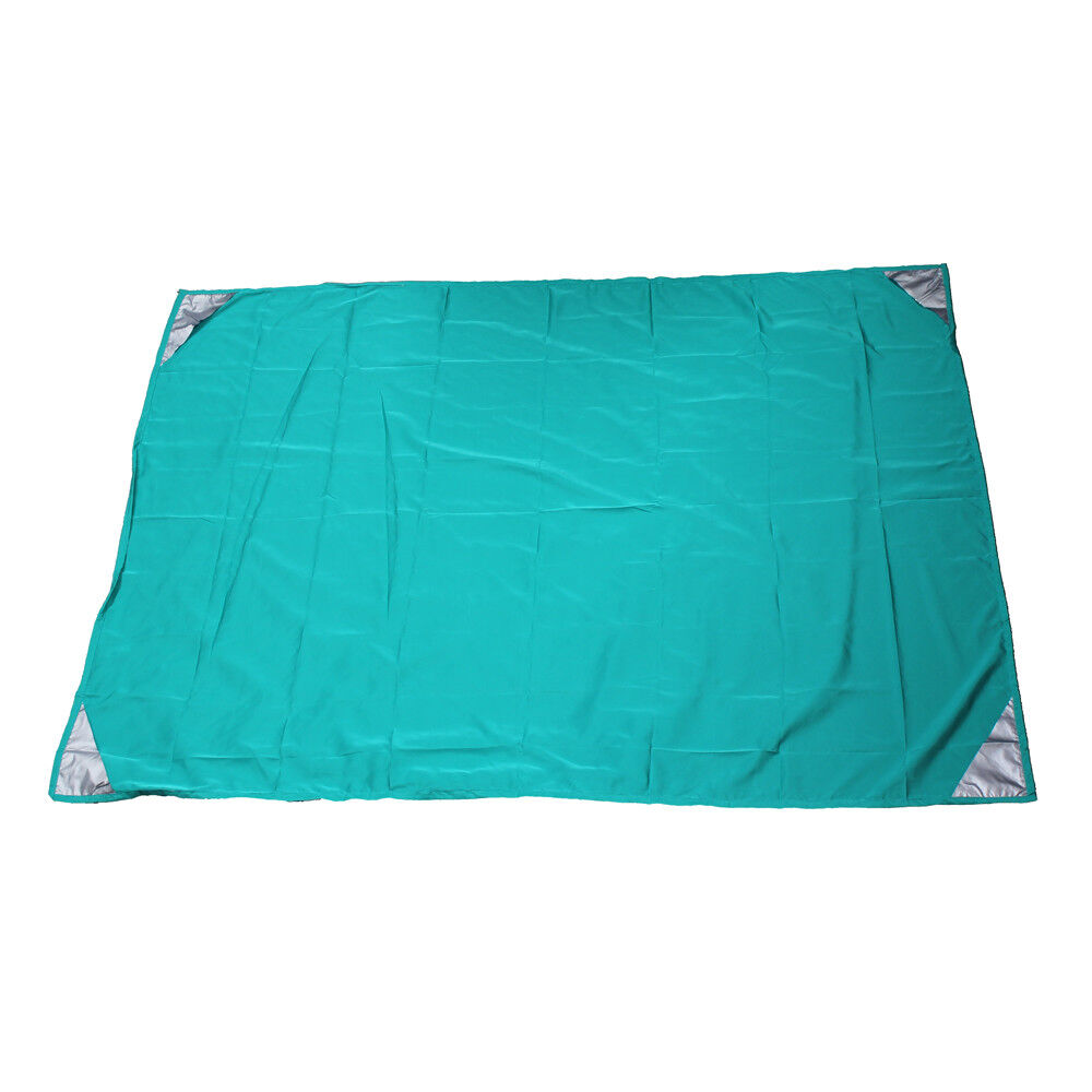 Beach Mat Picnic 1.5x2m Skyblue Grass Blanket Pocket Nosand Soft Light Fast-dry