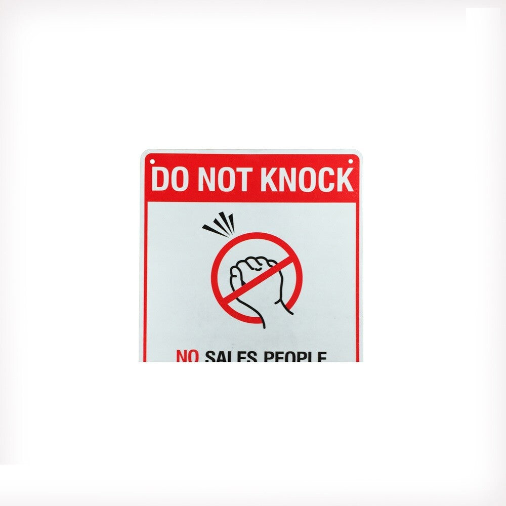 Warning Notice Sign Do Not Knock No Sales Religious Cold Callers 200x300mm