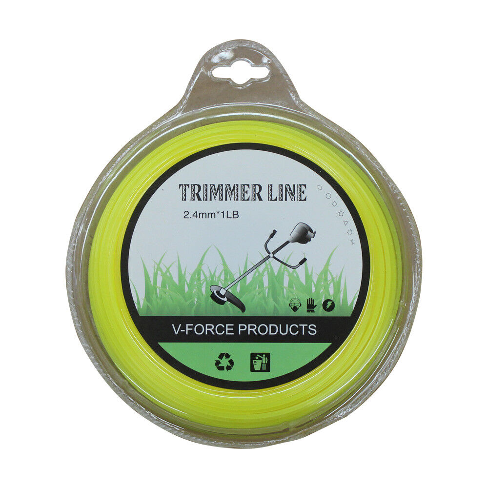 2.4mm 1lb Trimmer Line 86-90m Edge Cord Brush Cuter Mow Whipper Snipper Nylon H