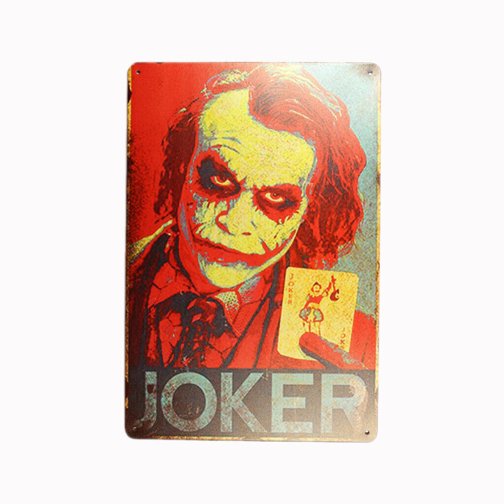 Tin Sign Joker Sprint Drink Bar Whisky Rustic Look