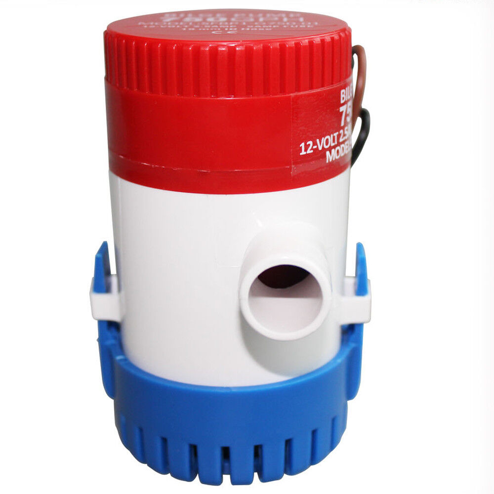 750gph 12v 2.5a Bilge Water Pump Submersible Boat Caravan Marine Yacht