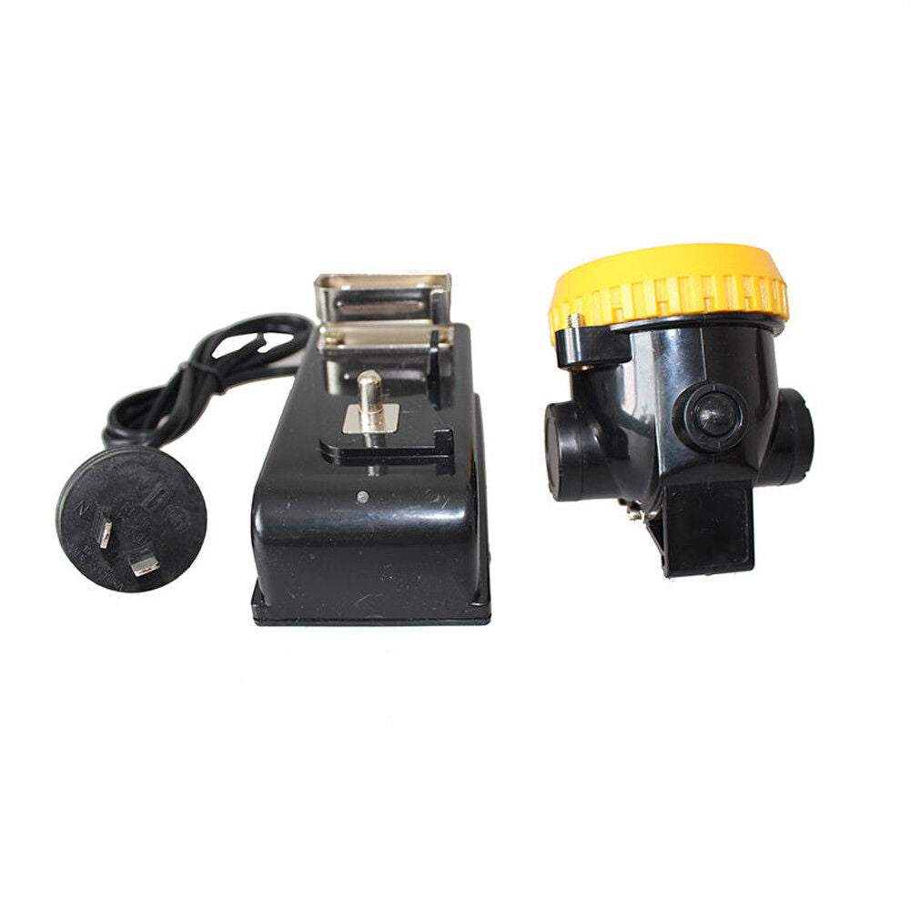 Miner Lamp Light 1w 3500lx Head Power Cordless Torch Led Helmet Safety