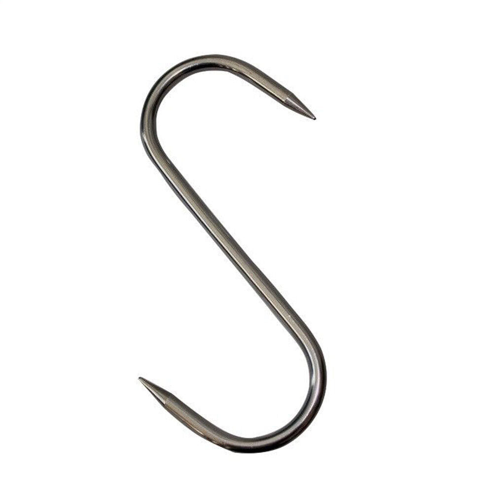 9″ 220mm Butcher Meat S Hook 12mm S-hook Stainless Steel Quality