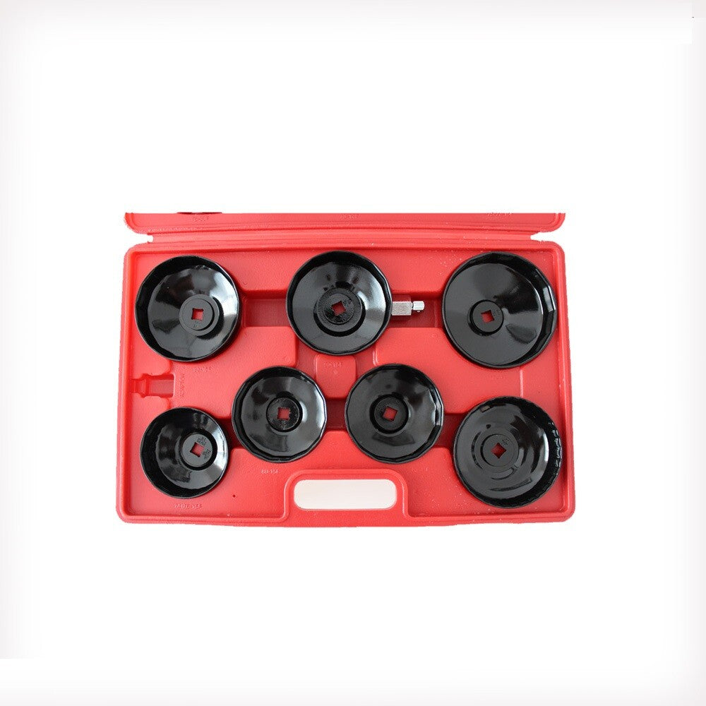 Cup Oil Filter 14pc Wrench Set Multi Fit Gm Ford Garage Tool Garage