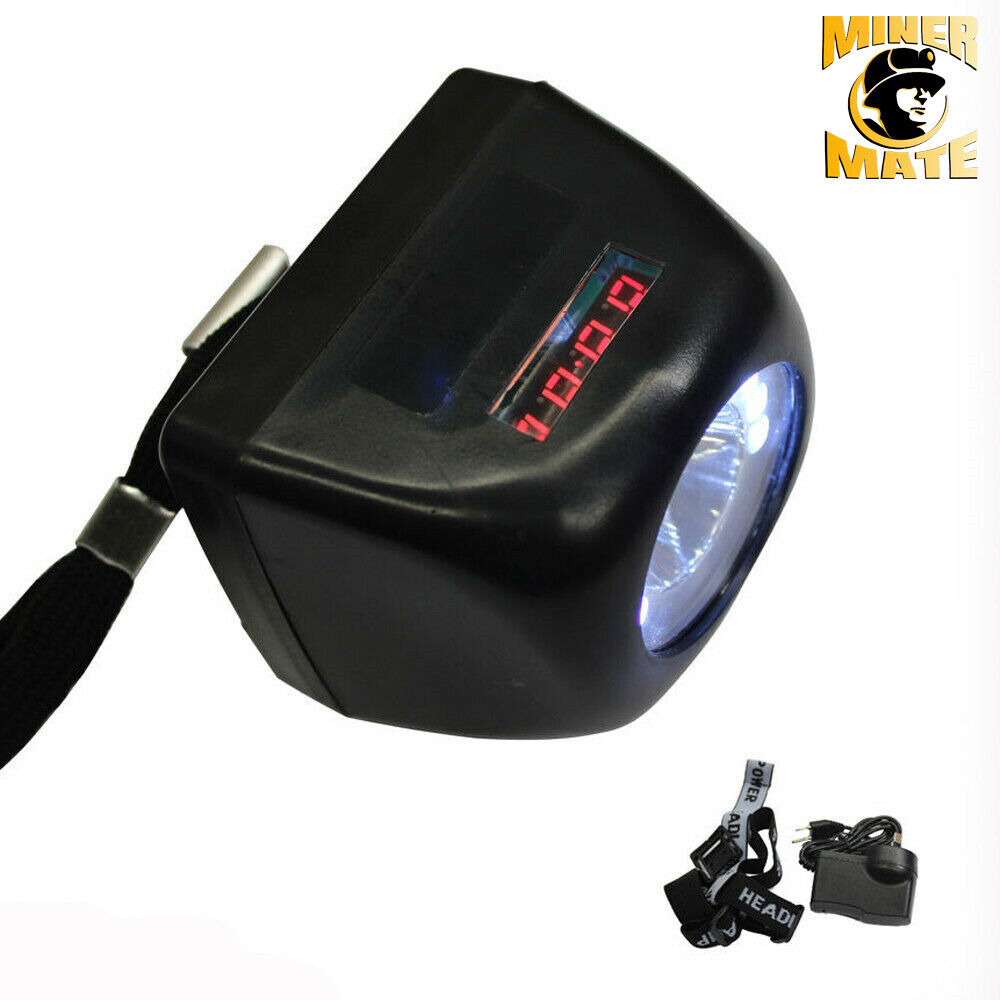 4500lm 1w Miner Lamp Digital Light Led Display Helmet Cap Lamp Cordless Long-lif