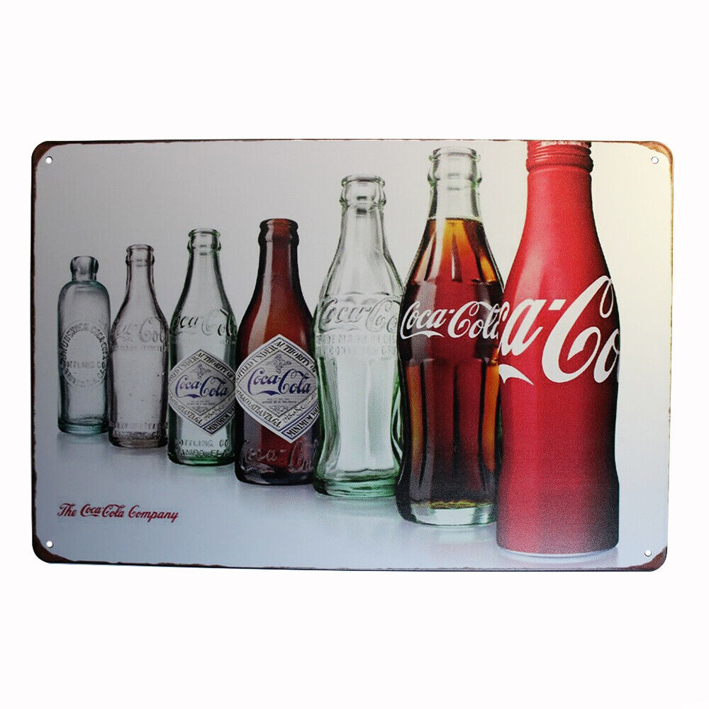 Tin Sign Cocacola Sprint Drink Bar Whisky Rustic Look