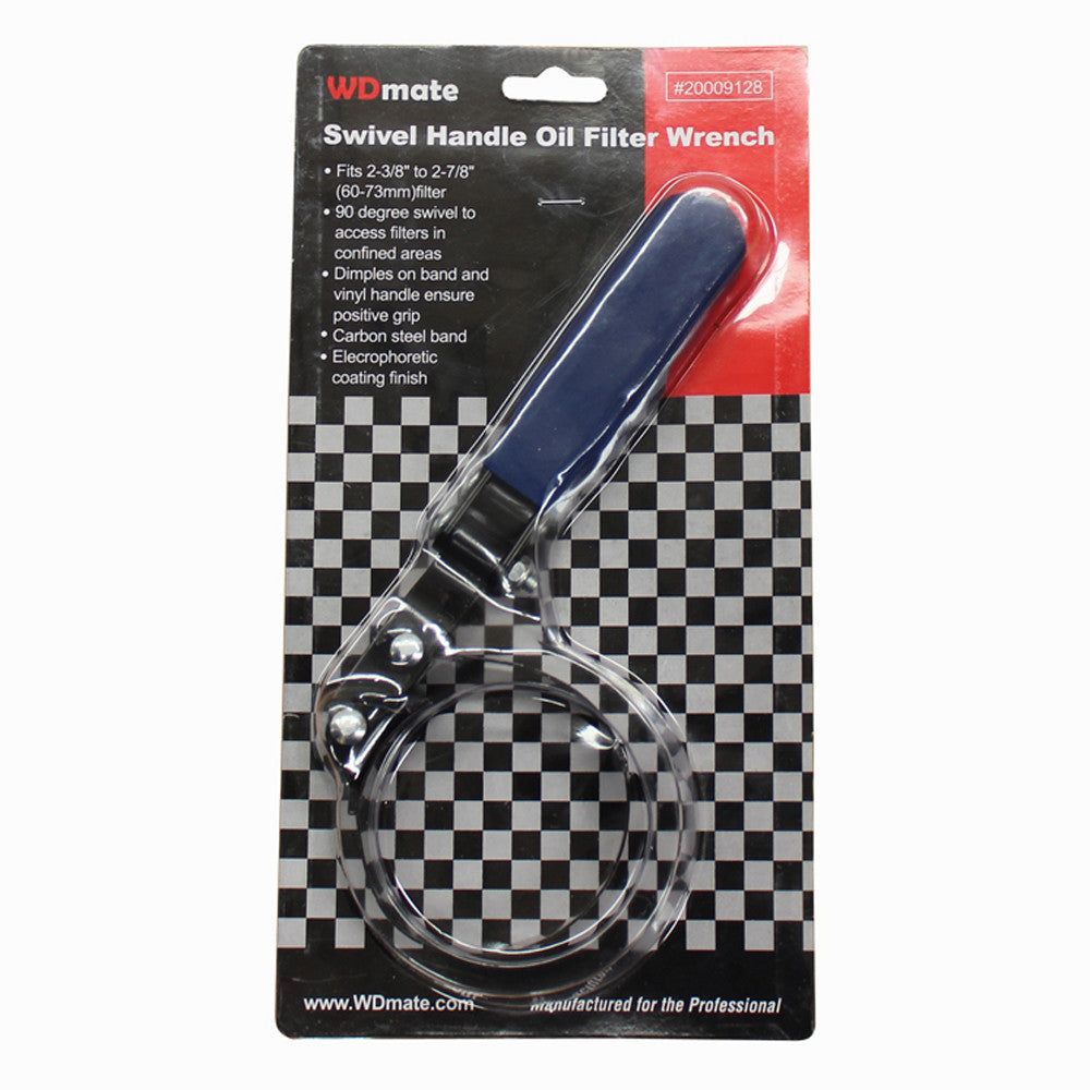 60-73mm Oil Filter Strap Wrench Steel Spanner Dimples Garage