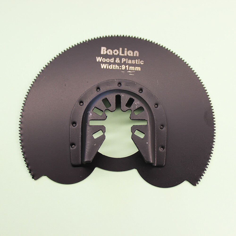 91mm Hcs Semicircle Saw Oscillating Multitool Blades Black For Wood Cutting