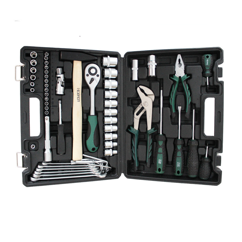 58pc Comb Socket Set 1/4″ 1/2″ Bit Bar Plier Ratchet Joint Plug Handle 20003029