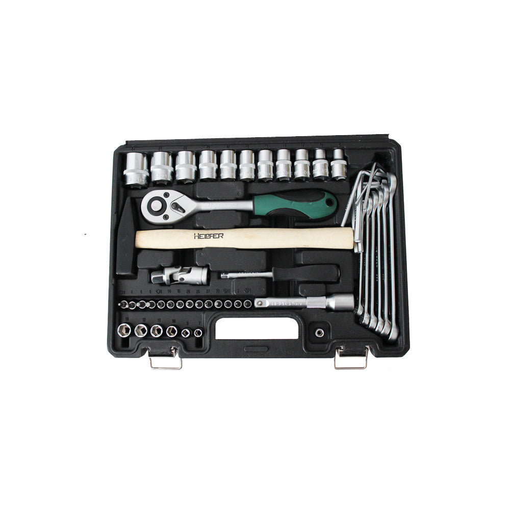 58pc Comb Socket Set 1/4″ 1/2″ Bit Bar Plier Ratchet Joint Plug Handle 20003029