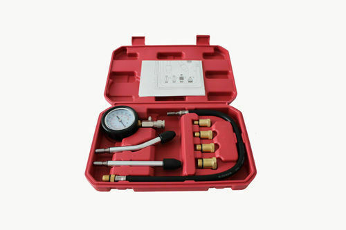 9pc Cylinder 0-300psi Pressure Compression Meter Test Engine Garage Car Repair