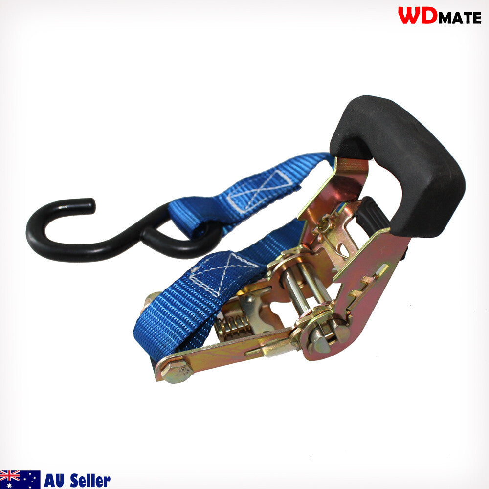 4x Winch Webbing Strap 4.5m X25mm Snap Hook 2000kg Boat Trailer