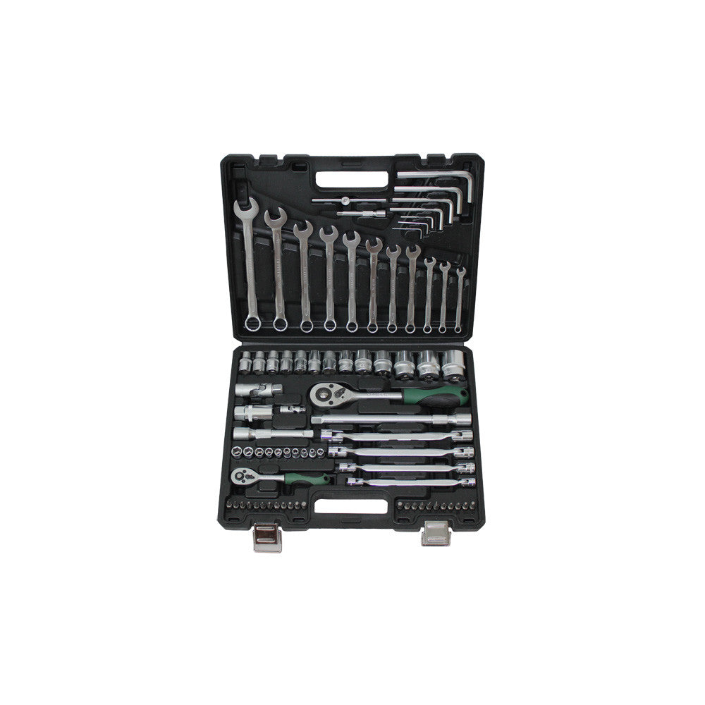 77pc 1/4″ 1/2″ Dr Comb Socket 1-32mm Bit Bar Joint Ratchet Wrench Hand 20003048