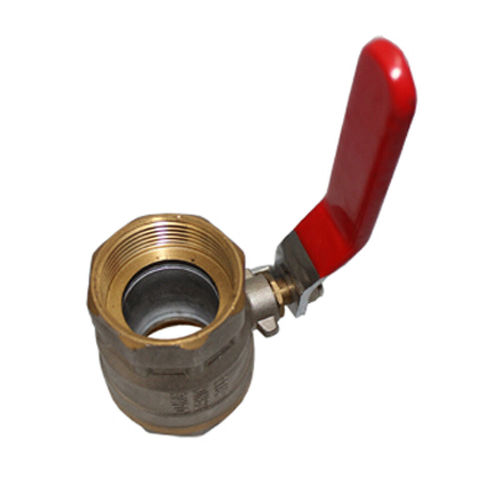 Ball Valve 1-1/4” Brass Dn32 Pn20 Plated F-female Plumbing Pipe Home Hd 94031004