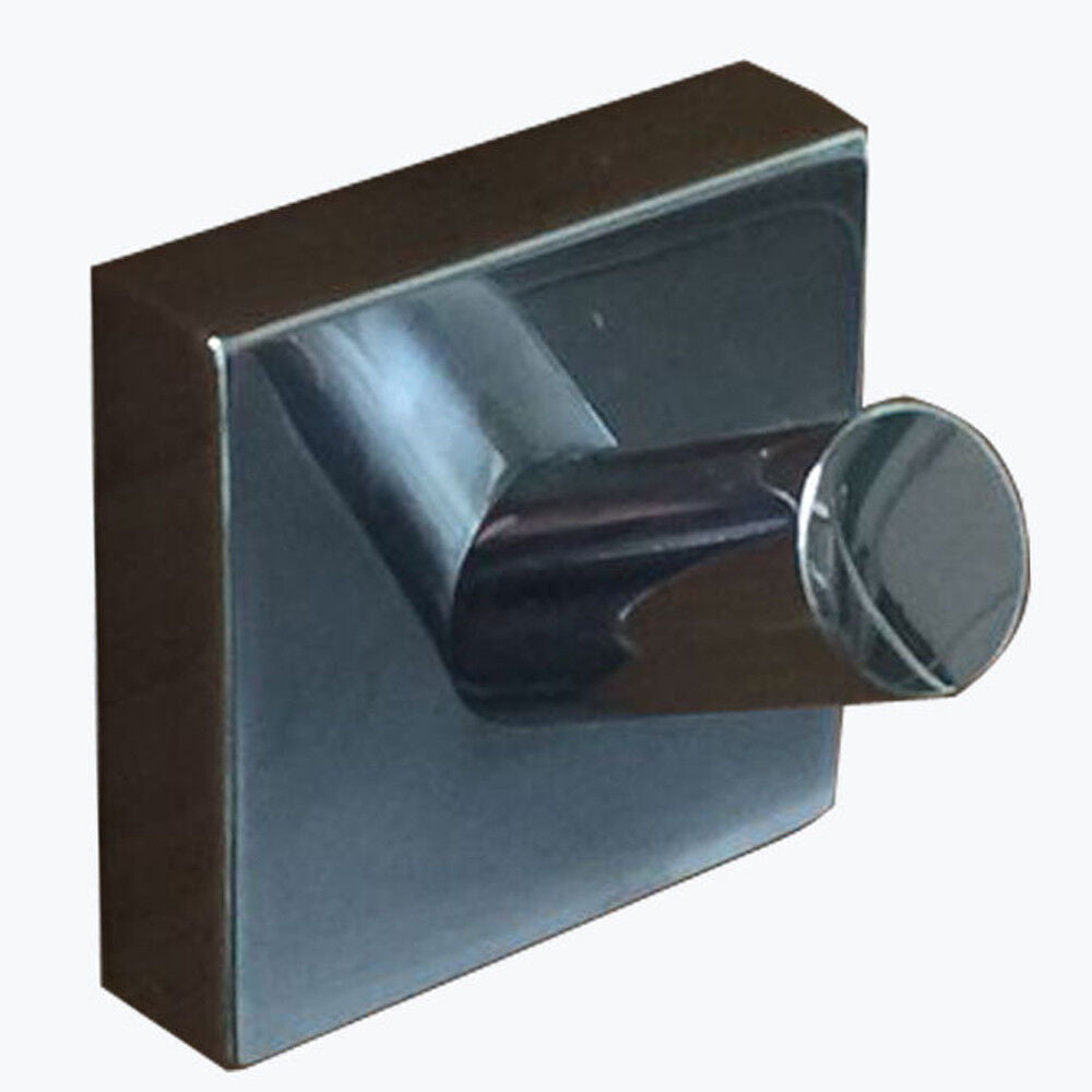 Robe Hook Hanger 14mm Towel Cloth Round Rack Rail Base 40x40mm Bathroom 17001023