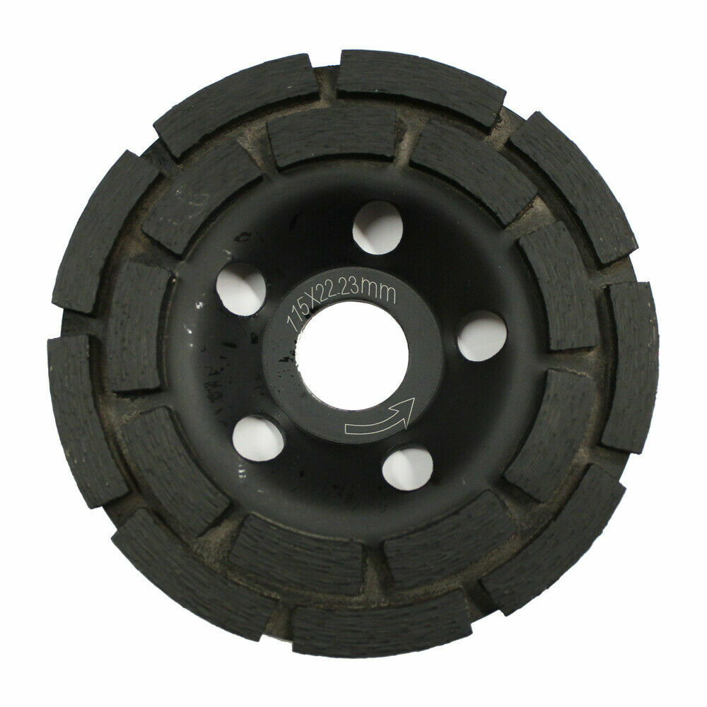 115mm Diamond Grinder Wheel Disc Double Row 18seg Grinding Stone Brick Concrete