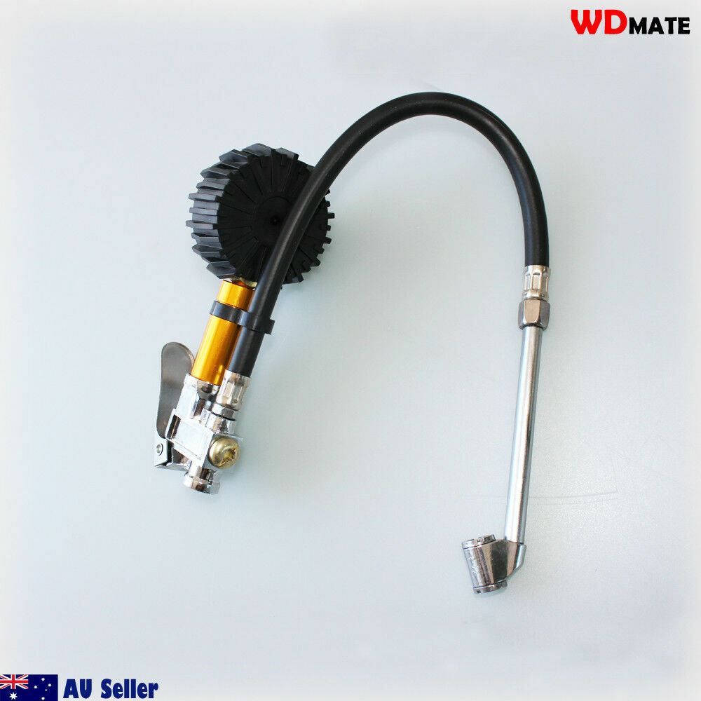 Inflator Deflator Tyre 1/4“ Npt 220psi Dial Gauge 15bar Air-bleed Button Garage