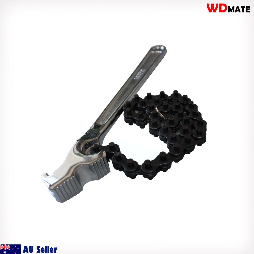 12″ 300mm Oil Filter Chain Wrench Oil Cup Removal Auto Plumbing Pipe Hd 20009005