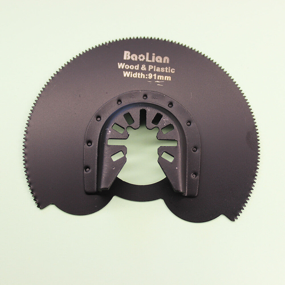 91mm Hcs Semicircle Saw Oscillating Multitool Blades Black For Wood Cutting