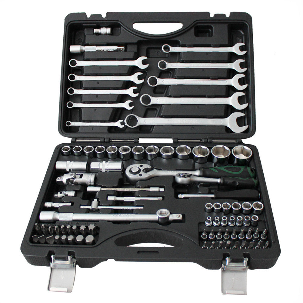 86pc Combo Socket Spanner Set 1/4″ 1/2″ Dr Ratchet Wrench Bit Jointcrv 20003020