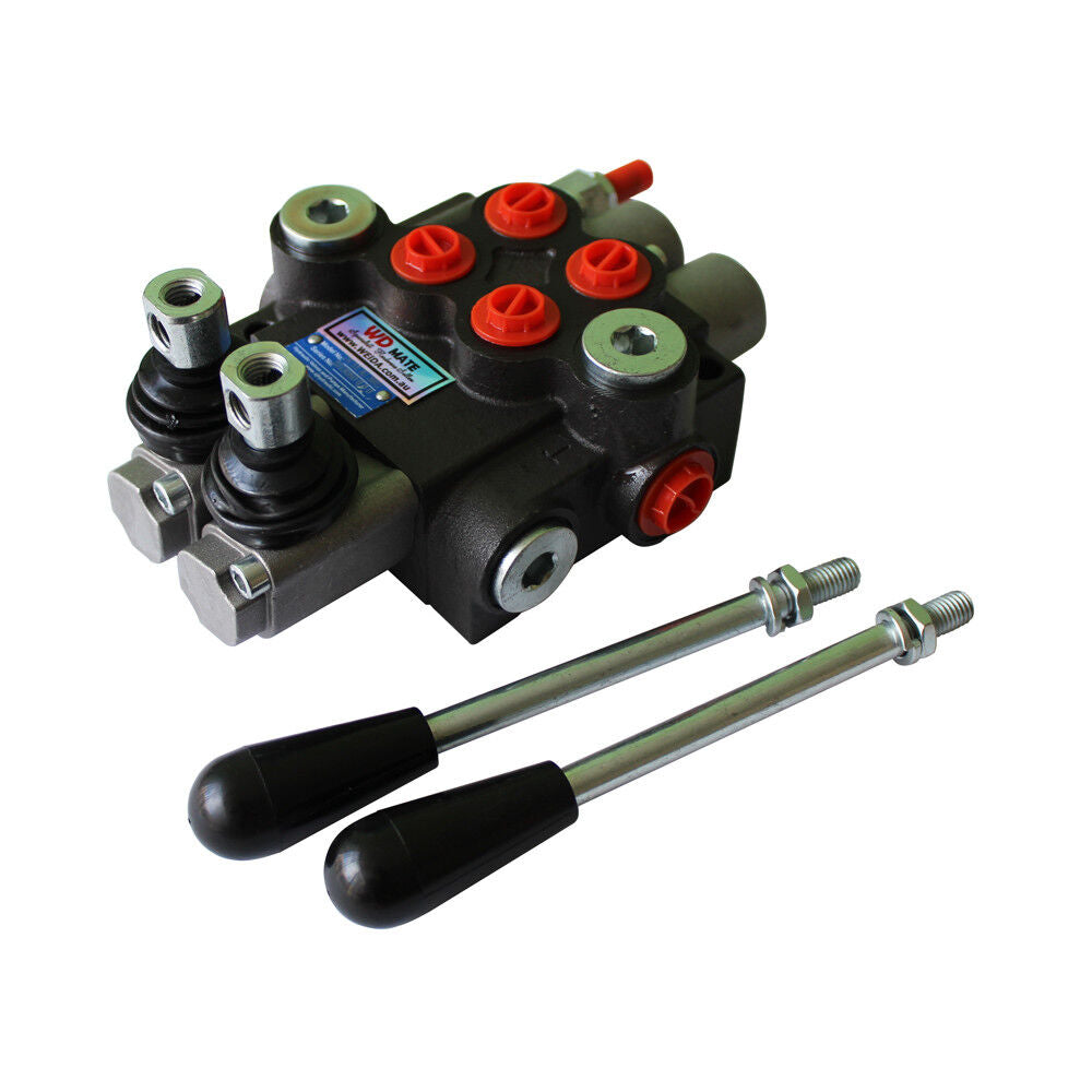 2 Spool Hydraulic Directional Control Valve Monoblock P40 3600psi 11gpm Ptn Ab