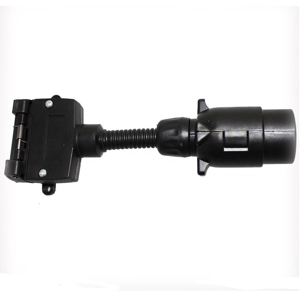 7pin Flat Connector Adaptor Plug Small Round Bus Trailer Camper Electrical Van