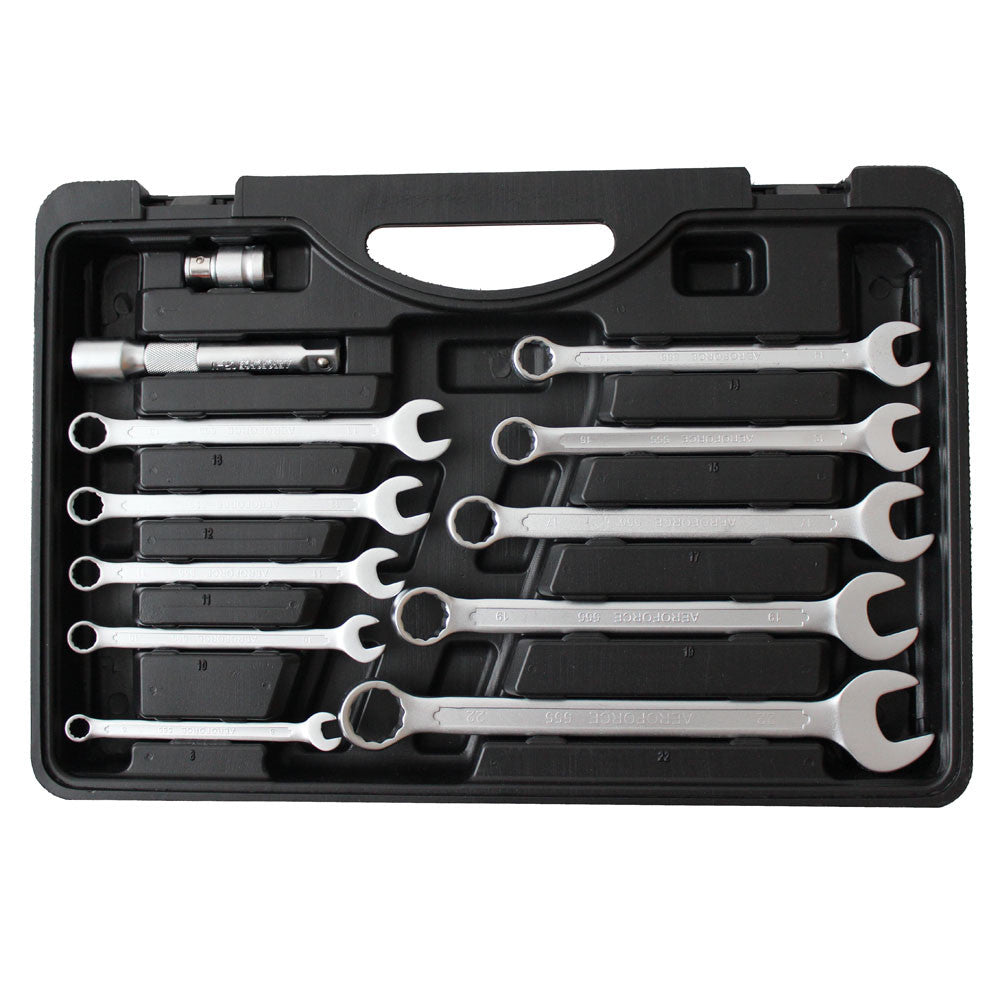 Comb Socket Spanner Set 59pc 1/4″1/2″ Dr. Ratchet Wrench 8-32mmcrv Tool 20003015