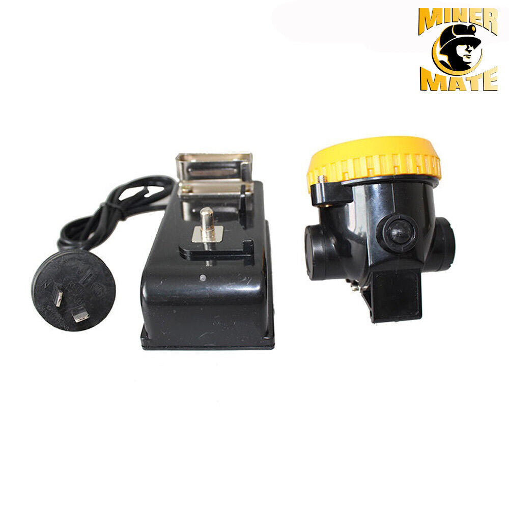 3500lx Miner Head Cordless Torch Lamp 1w Light Led Helmet Safety Power Camping