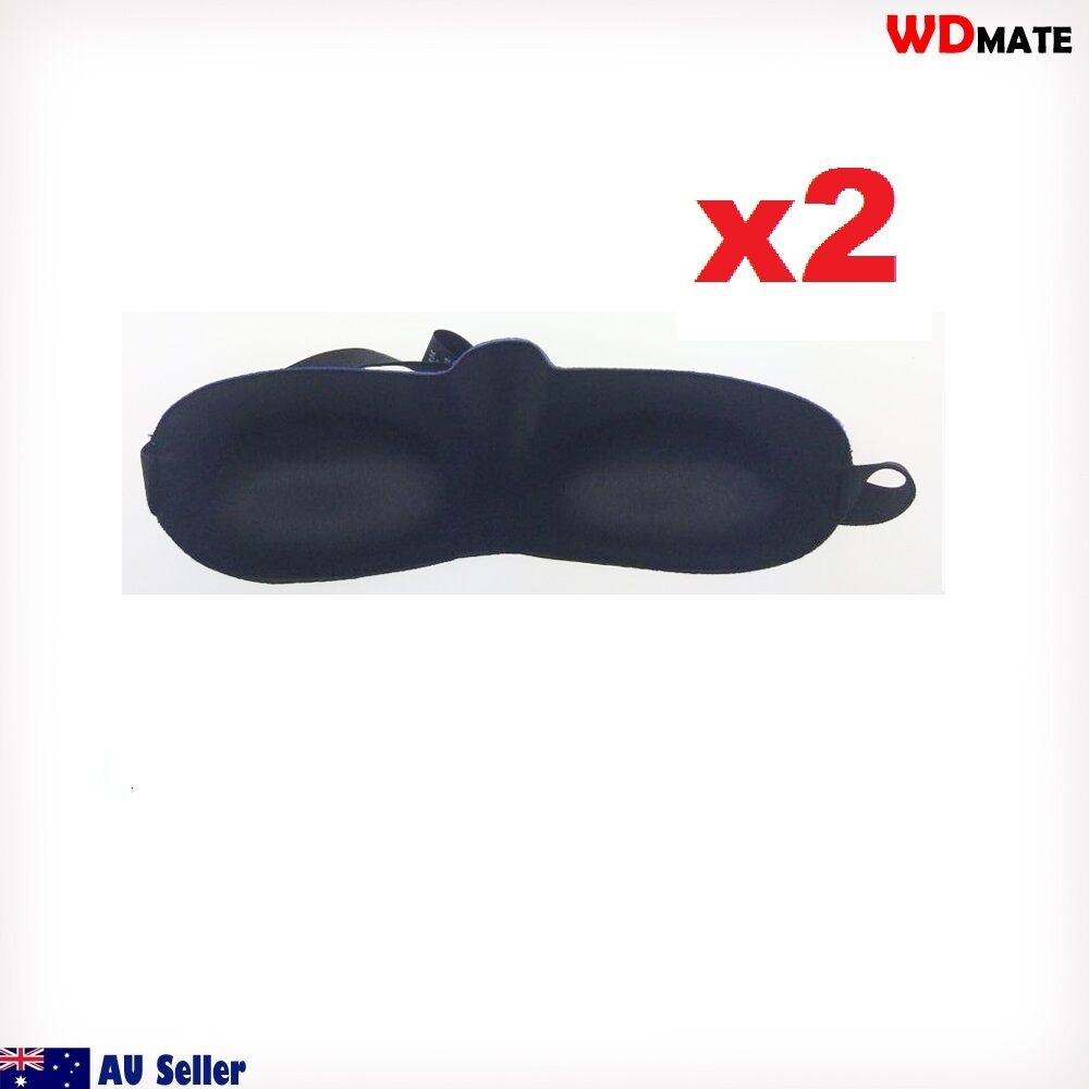 2x Eye Mask Shade Cover 3d Rest Sleep Eye Patch Blindfold Shield Travel 98002001