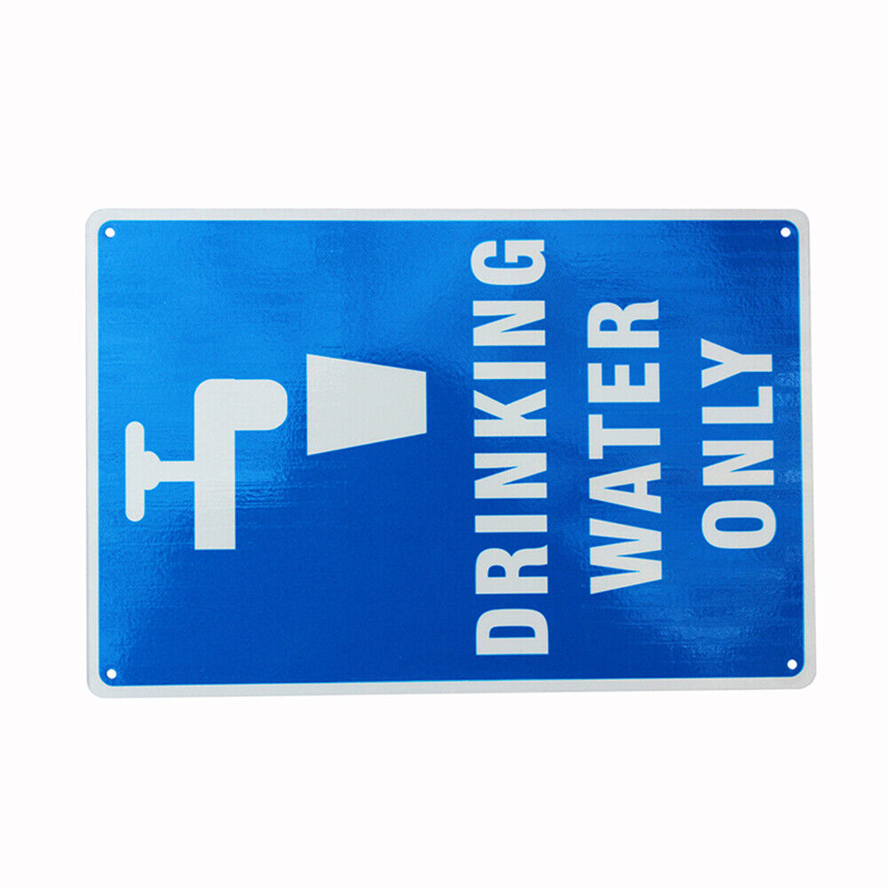 Warning Drinking Water Only Sign 200*300mm Reflective Metal Reflective Sign