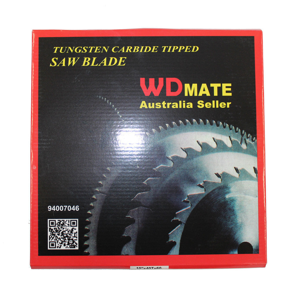 Wood Cutting Circular Saw Blade 250mm 40t 10” Wheel Hole60 Tct Cross Disc Timber