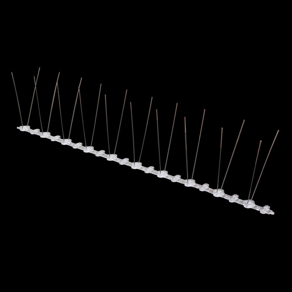 10x 50cm Bird Spikes Stainless 304wire Pp Base UV Pigeon Eaves Gull Starling 5m