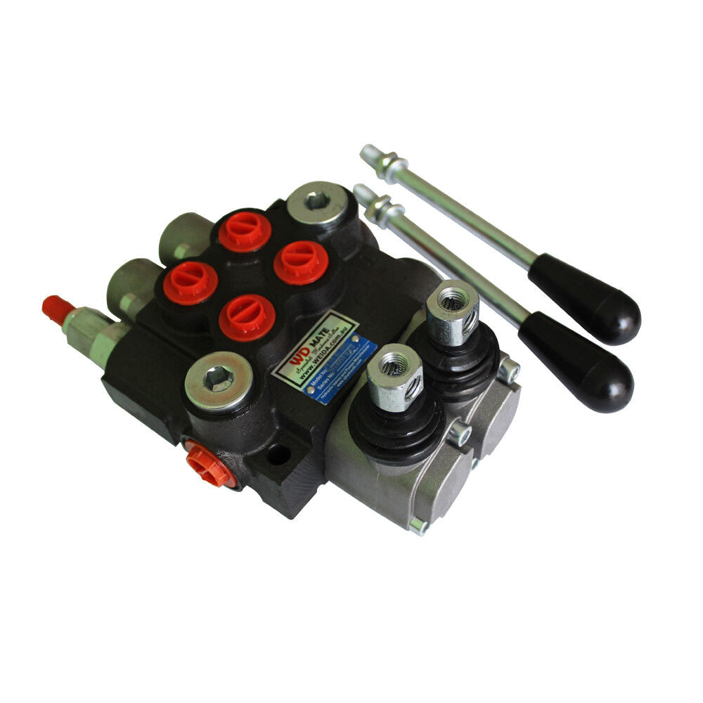 2 Spool Hydraulic Directional Control Valve Monoblock P40 3600psi 11gpm Ptn Ab