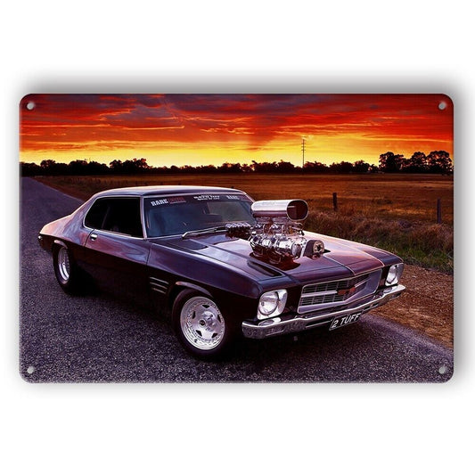 Tin Sign Ford Gt 2 Tuff Sunset Garage Rustic Decorative Vintage