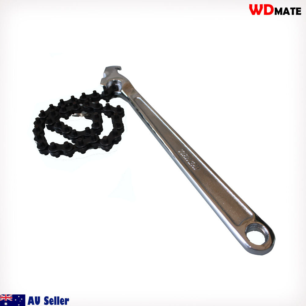 12″ 300mm Oil Filter Chain Wrench Oil Cup Removal Auto Plumbing Pipe Hd 20009005