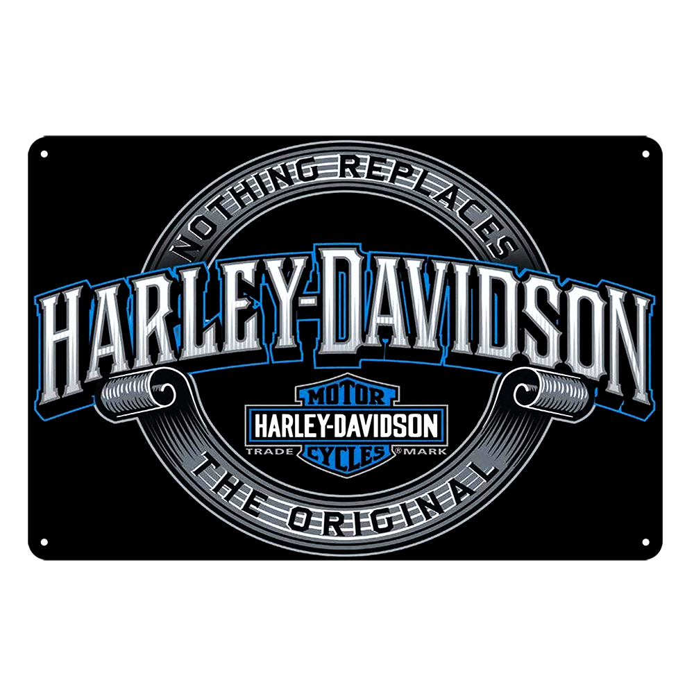 Harley Davidson Motor Cycles The Original Tin Metal Sign Rustic