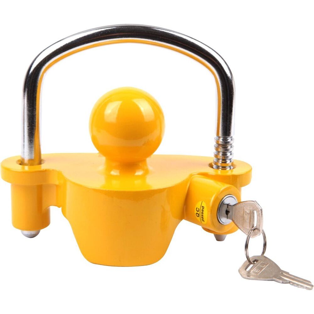 Trailer Coupling Lock Universal Hitch Tow Ball 2 Keys Caravan Antitheft Quality