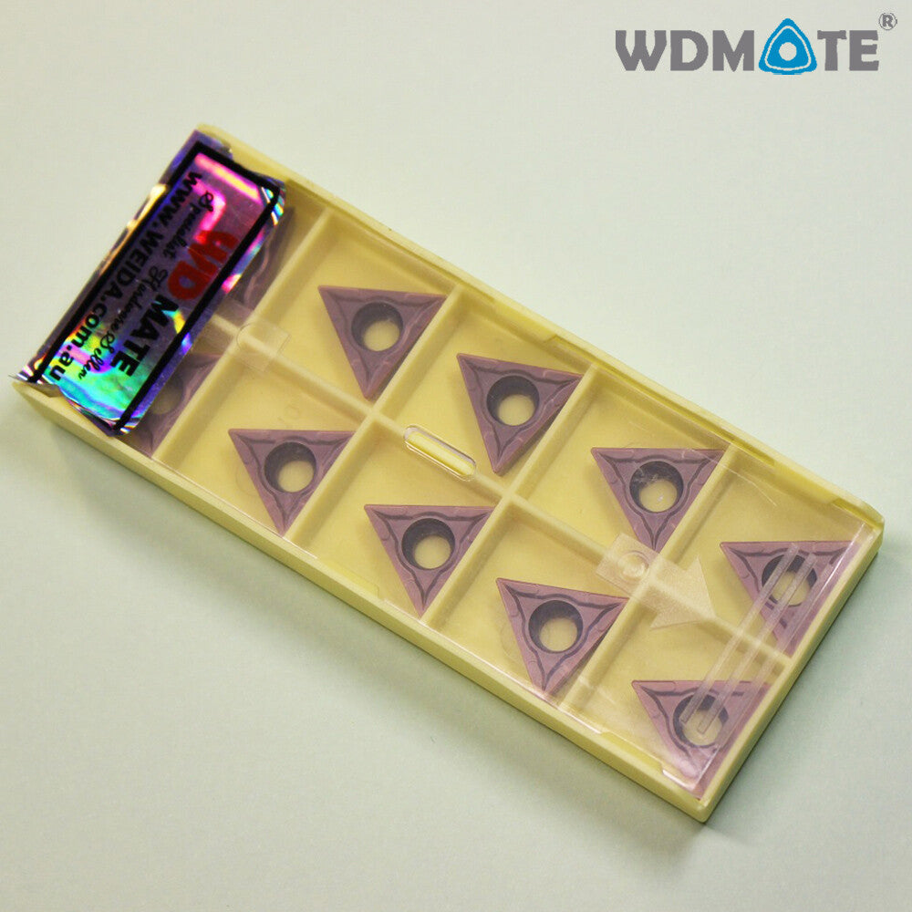 10pc CNC Carbide Tips Inserts Tcmt16t304-lf6018 Blade Cutter Lathe Bar Tool