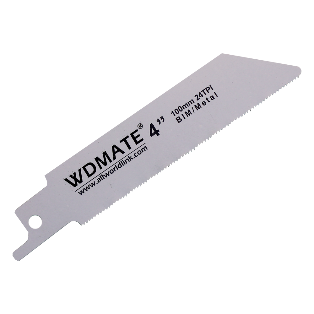 5x Reciprocating Saw Blade Soft Metal 100mm 4” 24tpi Bimetal