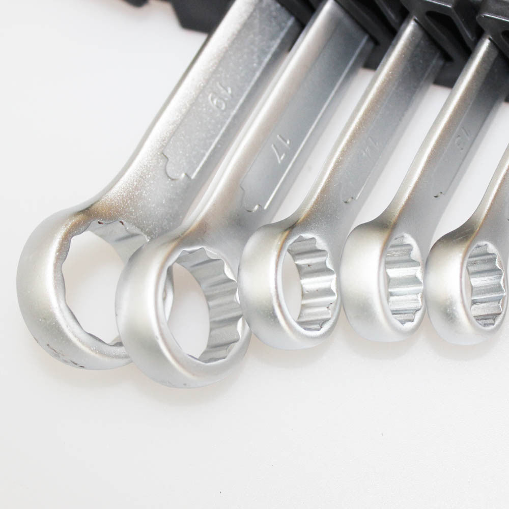 Comb Wrench Spanner Ratchet 7pc 8-19mm Chrome Hd Crv Din Pro Auto Tool 20003041