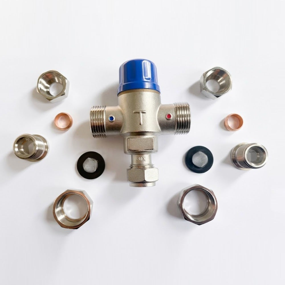 Tempering Valve 15mm ½″ Bsp 40°c - 50°c Mixing Hot Cold Water Standard