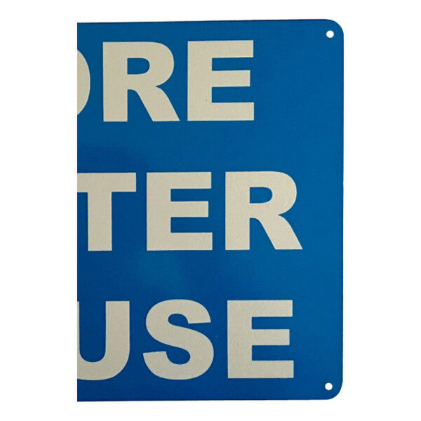 Warning Sign Bore Water In Use Save Notice 200x300mm Metal Home Garden Property